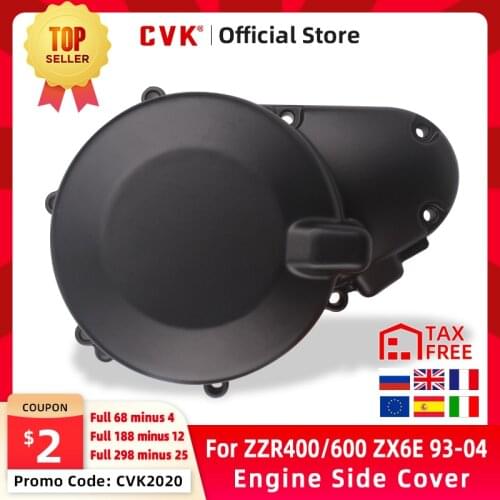CVK Engine Cover Motor Stator Cover CrankCase Side Cover Shell For Kawasaki ZZR400 ZZR600 ZX600 ZX600E Ninja ZX6E 1990-2004