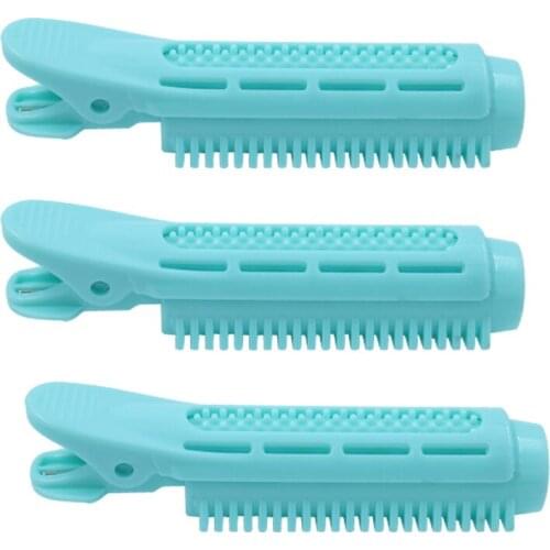 3Pcs Hair Curler Clip Clamps Roots Perm Rods Clips Naturally Curly Hair Fluffy Styling Professional Tools