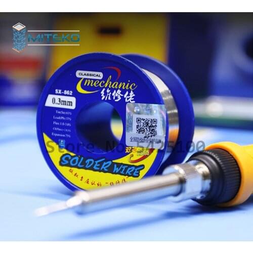 MECHANIC SX862 Solder Wire Tin Lead Rosin Core Solder Tin Wire 0.3/0.5/0.6/0.8/1.0MM for Phone Repair Soldering Wire