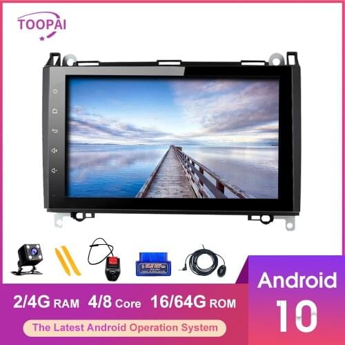 TOOPAI Android 10 For Mercedes Benz Sprinter Viano Vito A B V Class B200 GPS Navigation Multimedia Player Auto Radio Head Unit