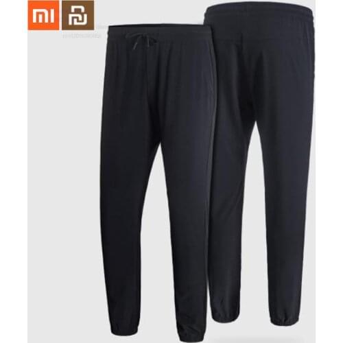 Xiaomi mijia mens quick-drying elastic foot trousers sports running pants summer mens beam trousers smart home