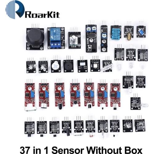 37 in 1 Sensor DIY Kit For Arduino 45 in 1 /RGB/ XY Joystick Module /Photosensitive/Sound Detection/Obstacle Avoidance/Buzzer