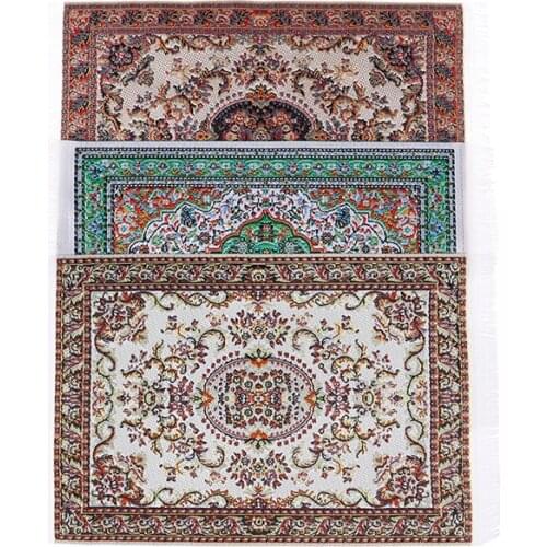 New Turkish Style Area Rug/Carpet/Mat Floor Coverings for Dolls House Any Rooms Furniture Decoration 1/12 Dollhouse Miniature