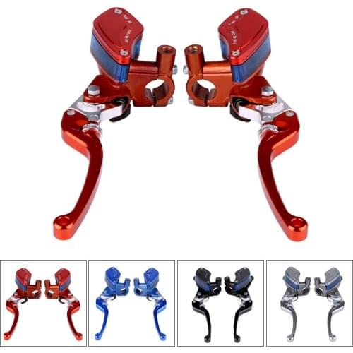 Pair of 22mm CNC Motorcycle Brake Clutch Pump Master Cylinder lever Adjustable Hydraulic Brake Pump Clutch Master Cylinder
