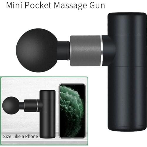 Deep Tissue Pocket Massage Gun Muscle Relaxation Massager Vibration Fascial Fitness Equipment Relief Pain USB Charging