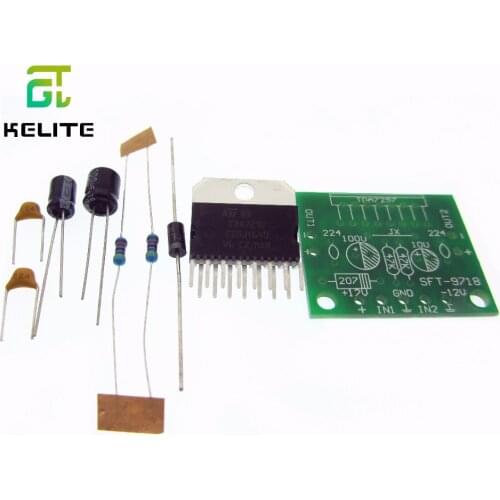 1set TDA7297 amplifier board spare parts dc 12v grade 2.0 dual audio encoding 15w electronic diy kit