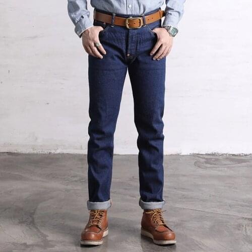 SD-107B Read Description! 12.5oz Weight Indigo Selvage Washed Pants Sanforized Raw Denim Jean