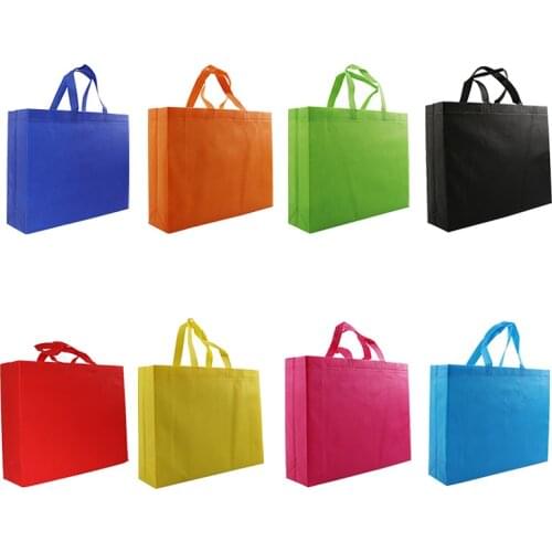 New Non-woven Shopping Bag Women Reusable Storage Bag Foldable Handbag Eco Large Grocery Shoulder Bags Convenient Tote