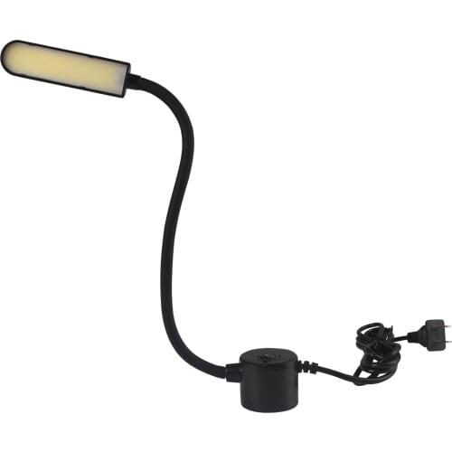 Super Bright 6W COB Sewing Machine LED Light EU/US Plug Magnetic Mounting Base Gooseneck Lamp for All Sewing Machine Lighting