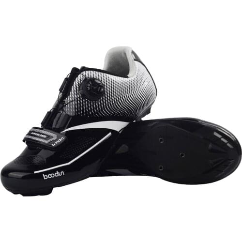 Ultralight carbon fiber Sole + Reflective Bike Shoe Road Bike Shoes MTB Shoes Ultralight Athletic Racing Sneakers
