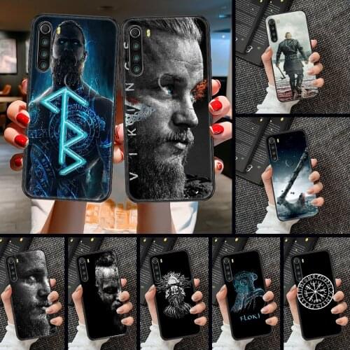 Vikings Phone case For Xiaomi Redmi Note 7 7A 8 8T 9 9A 9S 10 K30 Pro Ultra black painting cover fashion hoesjes art bumper