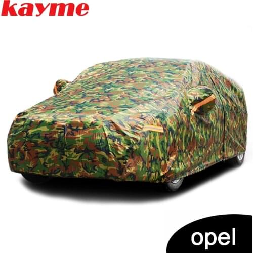 Kayme waterproof camouflage car covers outdoor sun protection cover for Opel corsa vectra h Astra Corsa Insignia mokka