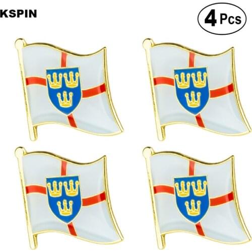 EAST ANGLIA Lapel Pin Flag badge Brooch Pins Badges 4pcs