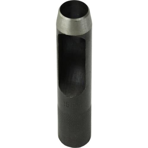 1 Pc Black Hollow Punch Tool Hand Hole Punching Leather/Gasket Carbon Steel Tool (10mm)