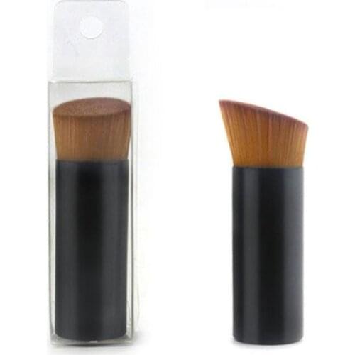 1Pcs Mini Face Liquid Foundation Brush Multifunction Flat Oblique Head Makeup Brush Beginner Beauty Cosmetic Maquiagem Tools