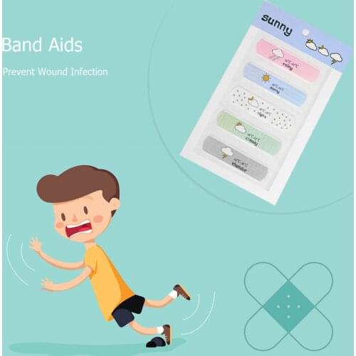5pcs/Bag Practical Cartoon Cute Band First Aid Kit Kids Durable Multi-functional Waterproof Wound Adhesive Bandages