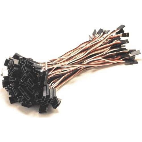 50pcs 200mm 300mm 26AWG Servo Extension Lead Wire JR Futaba Plug RC Model Cable