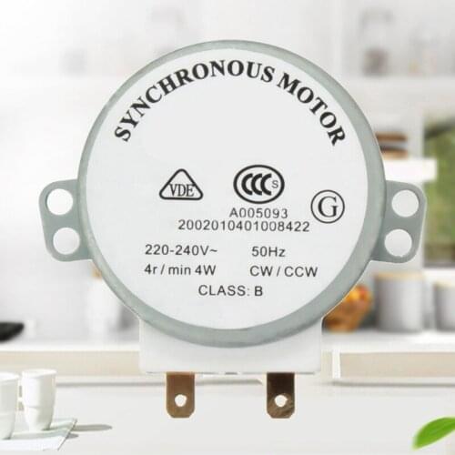 AC 220V-240V 4RPM 4W Synchronous Motor for TYJ50-8A7 Microwave Oven Swivel Tray L69D