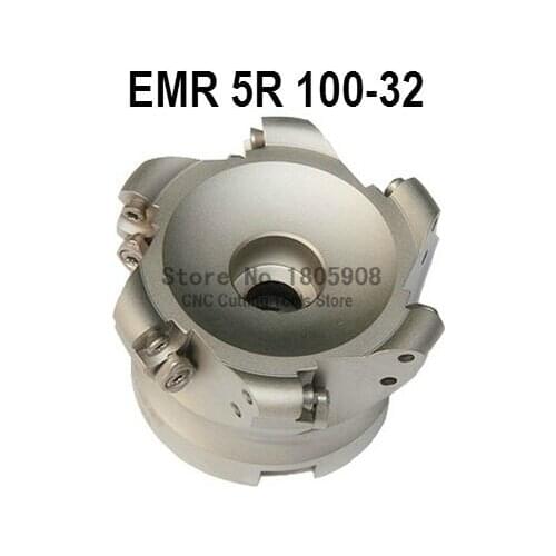 Free Shopping EMR-5R-100-32-6T Face End Milling Cutter Indexable Flat Roughing Cutting ,CNC Milling Cutter