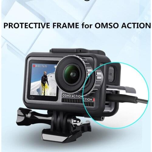 For OMSO Action Protective Frame Case Camcorder Housing Case Protector For OMSO Action Camera Accessories