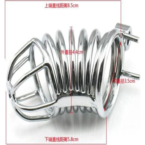 3Style Alloy male chastity lock SM sex doll goods Masturbation belt device lock birdcage abstinence device genitalia KEY B030