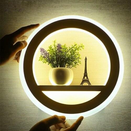 Round Led Wall Lamp Sconces Nordic Decor for Home Living Room Bedroom Indoor Lighting Bathroom Vanity Light Fixture Mirror Light