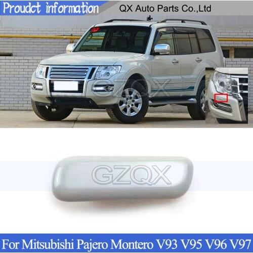 CAPQX Unpainted headlight washer spray nozzle cover For Mitsubishi Pajero Montero V93 V95 V96 V97 headlamp nozzle Lid