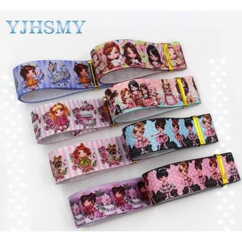 L-20817-834 1”Cartoon print Pattern Ribbon , 5 yards DIY handmade hair accessories Material , Bow Decoration
