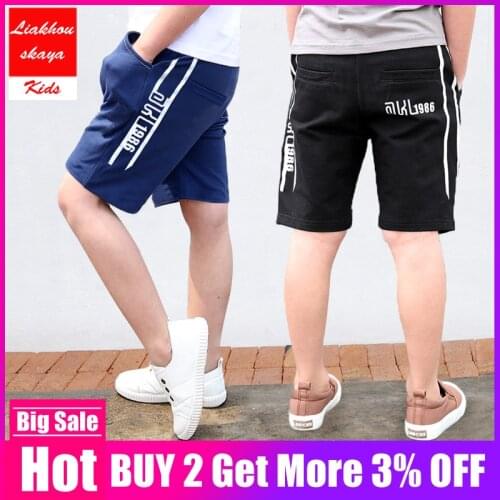 2019 New Child Summer Cotton Shorts For Boy Children Casual Bottom Beach Trousers Print Boys Pants Teenager Kids Boy Sport Short