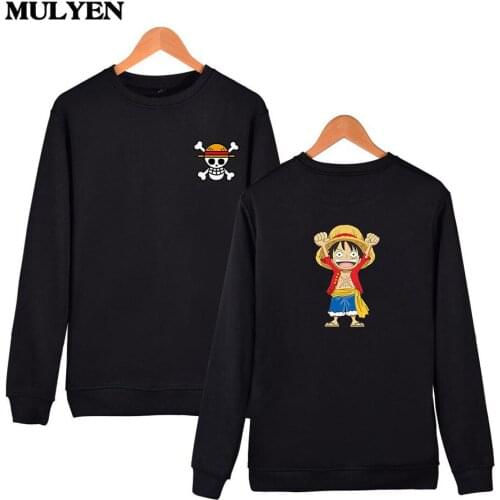 Hot Fashion 2017 Summer & Autumn One Piece Luffy Design Capless Sweatshirt High Quality Hoodies Men Hip Hop Moleton Masculino