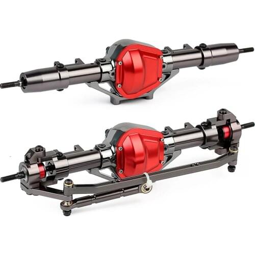 Eje Delantero/Trasero De Metal Para Coche Teledirigido, Cnc, 1:10, Axial Scx10