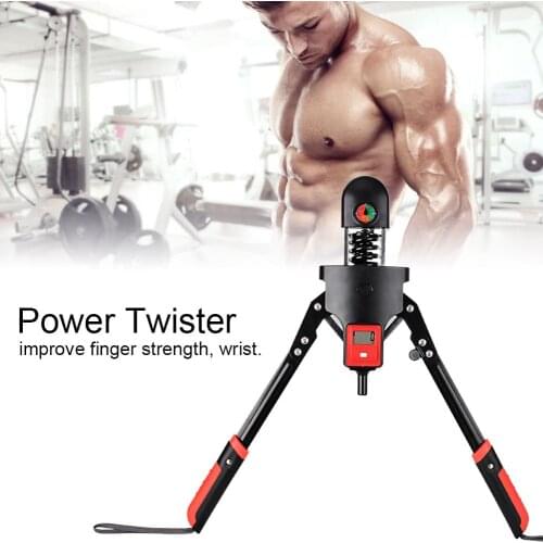 Power Twister Adjustable 0-350 pounds Arm Exerciser With LCD Display Chest Expander Muscle Shoulder Training Fitness Equipment