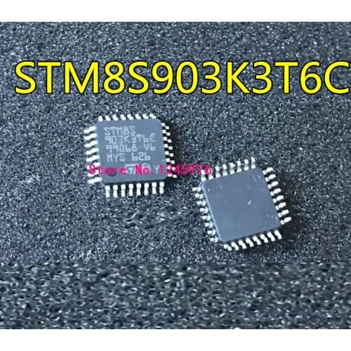 New original 10pcs STM8S903K3T6C LQFP32 STM8S903 LQFP-328-bit STM8S903K3T6C STM8S903 LQFP-328