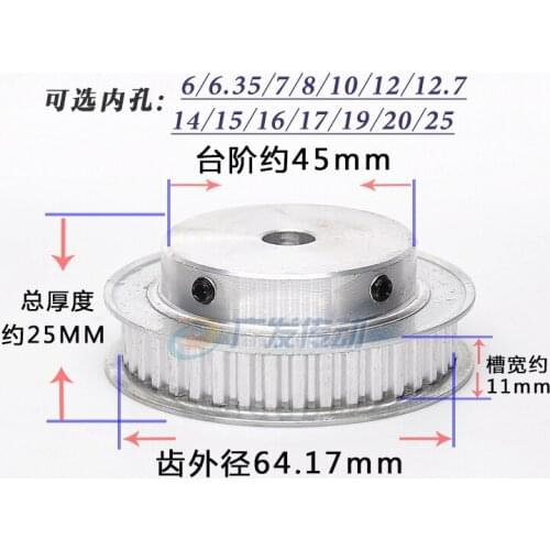 4pcs/Lot Finish Machining XL40 Synchronous Timing Pulley 11mm Width Inner Bore 6/6.35/7/8/10/12/12.7/14/15/16/17/19/20/25 mm