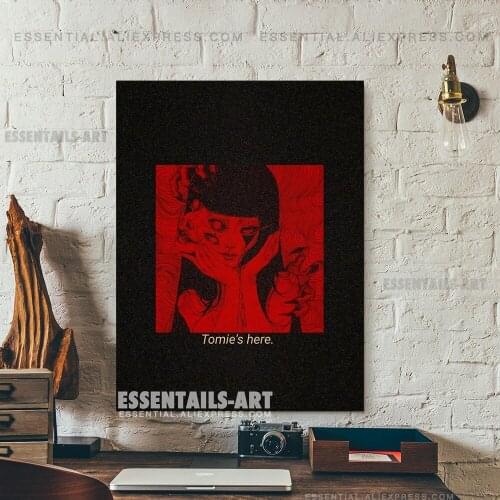 Tomies Here Junji Ito Anime Canvas Wall Art Poster Home Decor Painting Bedroom Study Living Room Decoration Prints Pictures