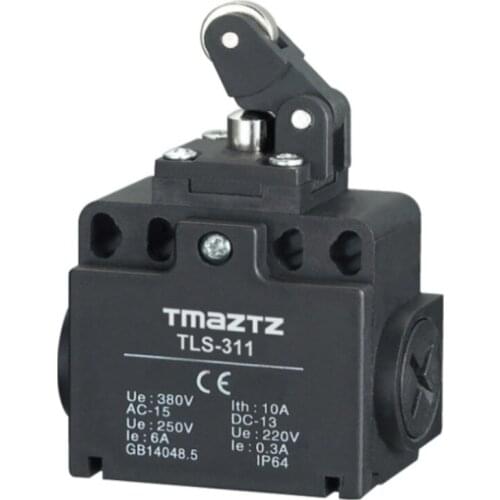 Trip switch TLS-311 stainless steel roller,Flush head and spring limit switch self-reset roll wheel micro switch
