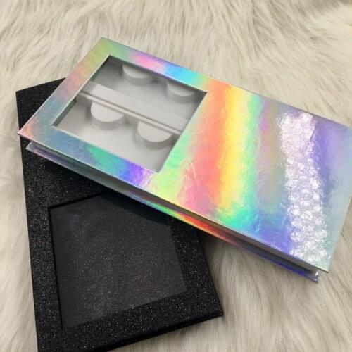 Custom Eyelashes Packaging without Lashes Wholesale Price 4pairs Lash Book