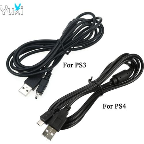 YuXi 1.8M USB Charge Cable with Magnetic Ring For Sony Playstation 3 PS3 4 PS4 Xbox One handle wireless controller