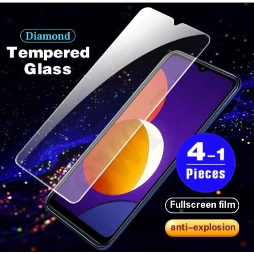 1-4Pcs 9H Tempered Glass for Samsung Galaxy M01 M01S M10 M10S M11 M02 M02S M12 Phone Screen Protector smartphone protective film