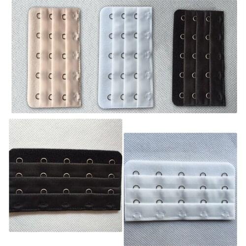 200 pieces Bra Extension Bra Buckle 3 Rows 5 Hooks Underwear Women Lingerie Intimates Accessories