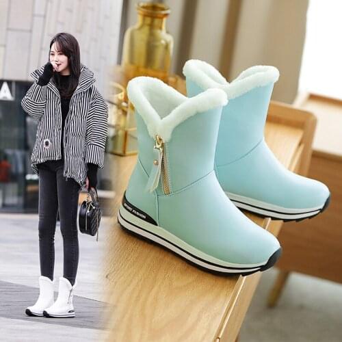 Women Ankle Boots 22-26cm Thick Snow Boots Ankle Boots for Women Winter Boots Women Outdoor Warm Shoes Ankle Boots for Women