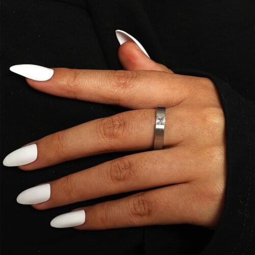 MANGOSKY Fashion Square Zircon Ring For Women