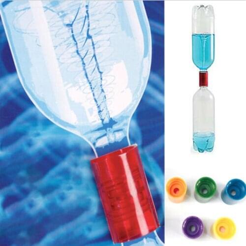 4pcs Tornado Vortex Bottle Water Connector Science Cyclone Tube Experiment Sensory