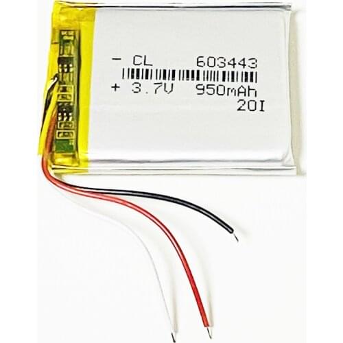 3.7V 950mAh SRP603443 603443 For MX Master Wireless Mouse Battery