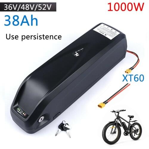 New 18650 Cell 48V Battery Ebike Battery 36V Battery 52V ebike Battery Pack 48V 38Ah Bicycle Motor Kit with Charger XT60 Plug