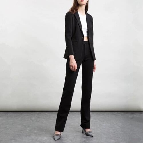 Женские классические брючные костюмы Auguswu China At AliExpress