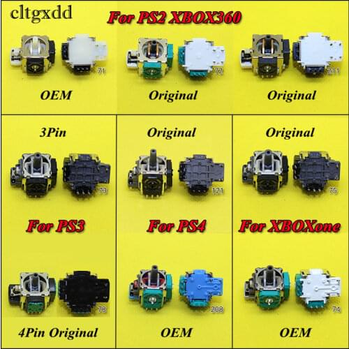 Cltgxdd 1PCS For Xbox 360 Xboxone For PS2 PS3 PS4 Pro PS4pro Controller 3D Analog Joystick Stick Sensor Repair Parts