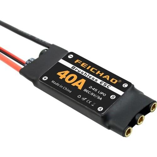 FEICHAO 40A Brushless ESC Drone Helicopter FPV Parts Multicopters Speed Controller Brushless ESC Durable Components Accessories