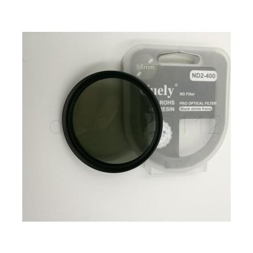 49 52 55 58 62 67 72 77 82mm Fader Neutral Density ND Filter Adjustable from ND2 to ND400 ND2-ND400 for Canon For nikon DSLR