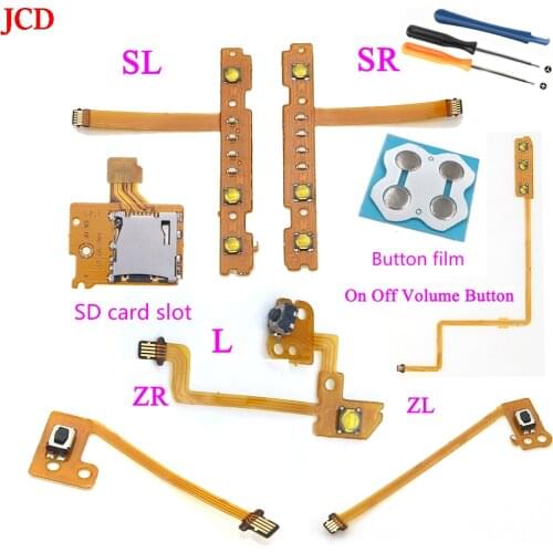 JCD 1Set Cable flexible para Nintendo Switch,controlador Joy-Con, ZR,ZL,L,SL,SR,cinta de tecla de botón,izquierda y derecha